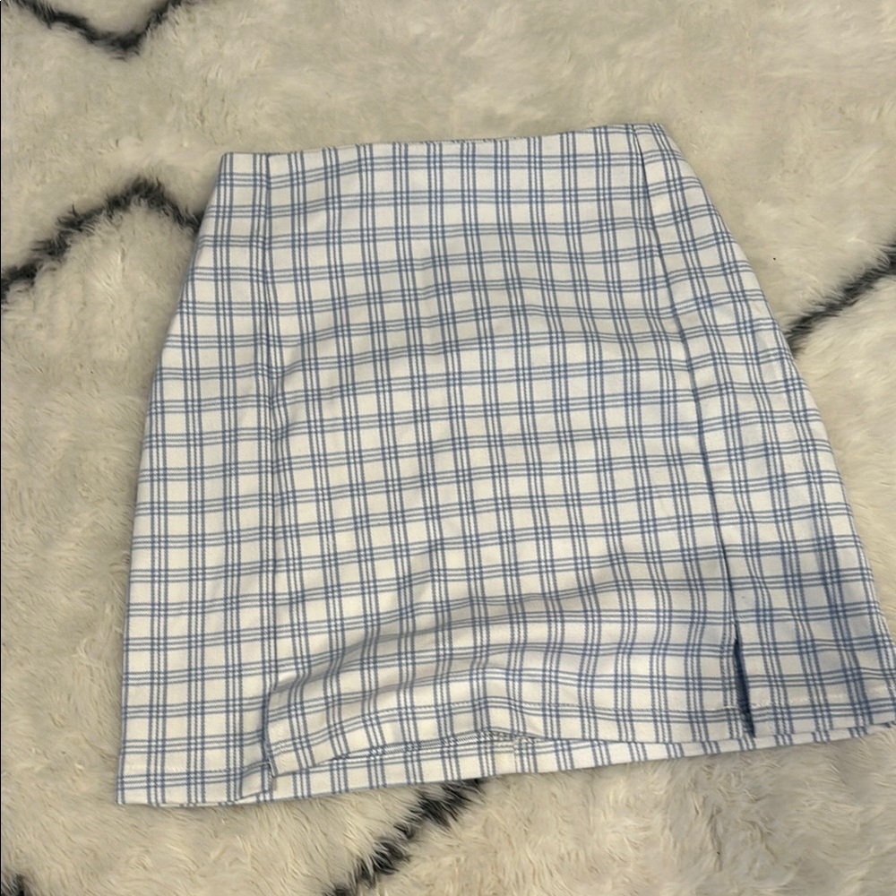 Blue Plaid Women's Skirt